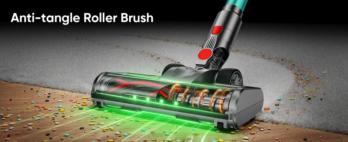 Anti-Tangle Roller Brush
